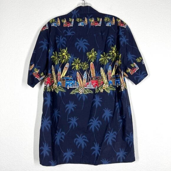 Hawaiian Shirt Tropical Aloha Luau Surfboards Medium - Picture 2 of 10